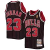 Michael Jordan Chicago Bulls Youth 1996 97 Hardwood Gorgeous Classics Authentic Jersey Black/Red/Red/White Ideal for Collectors