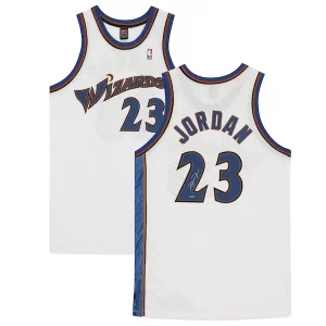 Michael Jordan Washington Wizards Authentic Autographed White Nike Jersey Trendy Must - Have for Jerseys Lovers