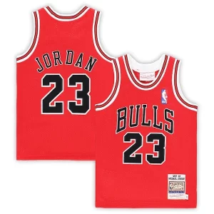 Michael Stylish Jordan Chicago Bulls Toddler 1997/98 Hardwood Classics Authentic Jersey Red/Black/White Great for Fans