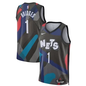 Mikal Bridges Brooklyn Fabulous Nets Nike Unisex 2023/24 Swingman Jersey Black City Edition Perfect for Game Day