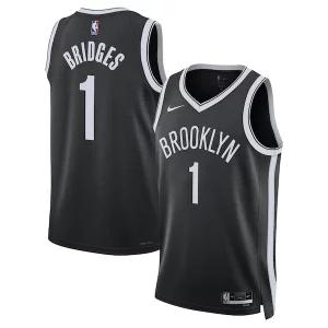 Mikal Bridges Brooklyn Nets Nike Unisex Swingman Jersey Icon Premium Edition Black for Basketball Enthusiasts