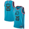 Mikal Bridges Phoenix Suns Nike Unisex 2022/23 Swingman Jersey City Edition Turquoise Stylish for Basketball Enthusiasts