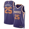Mikal Chic Bridges Phoenix Suns Nike Unisex Swingman Jersey Icon Edition Purple/White Must - Have for Jerseys Lovers
