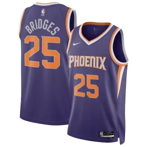 Mikal Chic Bridges Phoenix Suns Nike Unisex Swingman Jersey Icon Edition Purple/White Must - Have for Jerseys Lovers