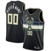 Milwaukee Bucks Jordan Brand Swingman Custom Jersey Statement Stylish Edition Black Great for Fans