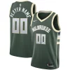 Milwaukee Bucks Nike Swingman Custom Jersey Gorgeous Green Icon Edition Must - Have for Jerseys Lovers