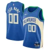 Milwaukee Bucks Nike Unisex 2023/24 Custom Swingman Jersey Royal City Edition Elegant Great for Fans