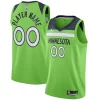 Minnesota Timberwolves Jordan Eye - catching Brand Swingman Custom Jersey Statement Edition Green Must - Have for Jerseys Lovers