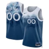Minnesota Timberwolves Nike Unisex 2023/24 Custom Swingman Elegant Jersey Blue City Edition Must - Have for Jerseys Lovers