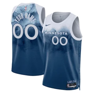 Minnesota Timberwolves Nike Unisex 2023/24 Custom Swingman Elegant Jersey Blue City Edition Must - Have for Jerseys Lovers