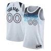 Minnesota Timberwolves Nike Unisex 2024/25 Custom Trendy Swingman Jersey City Edition White Perfect for Game Day