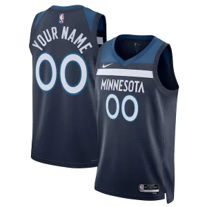 Minnesota Timberwolves Nike Unisex Swingman Elegant Custom Jersey Navy Icon Edition Great for Fans