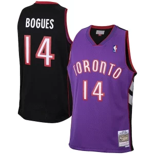 Muggsy Stylish Bogues Toronto Raptors 2001/02 Hardwood Classics Swingman Jersey Purple for Basketball Enthusiasts