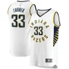 Myles Turner Indiana Pacers Fast Break Replica Player Jersey White Unique Association Edition Perfect for Game Day