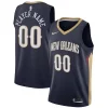 New Orleans Pelicans Nike Swingman Custom Jersey Navy Fabulous Icon Edition Ideal for Collectors