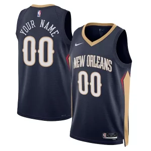 New Orleans Pelicans Nike Unisex 2022/23 Swingman Custom Jersey Navy Icon Edition Premium Ideal for Collectors