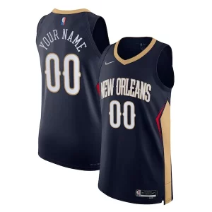 New Orleans Pelicans Stylish Nike 2021/22 Diamond Authentic Custom Jersey Icon Edition Navy for Basketball Enthusiasts