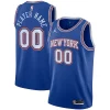 New York Knicks Jordan Brand Trendy Swingman Custom Jersey Statement Edition Blue for Basketball Enthusiasts