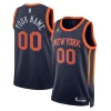 New York Knicks Jordan Brand Unisex Chic 2022/23 Swingman Custom Jersey Statement Edition Navy Ideal for Collectors
