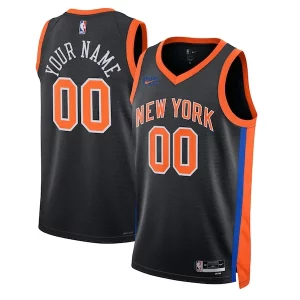 New York Knicks Nike Unisex 2022/23 Elegant Swingman Custom Jersey City Edition Black Ideal for Collectors