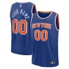 New York Knicks Custom Fast Break Jersey Blue Elegant Icon Edition Perfect for Game Day