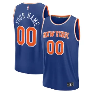 New York Knicks Custom Fast Break Jersey Blue Elegant Icon Edition Perfect for Game Day
