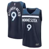 Nickeil Alexander Trendy Walker Minnesota Timberwolves Fast Break Replica Player Jersey Icon Edition Navy for Basketball Enthusiasts