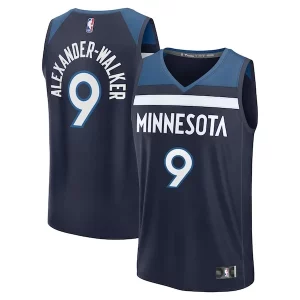 Nickeil Alexander Trendy Walker Minnesota Timberwolves Fast Break Replica Player Jersey Icon Edition Navy for Basketball Enthusiasts