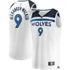Nickeil Alexander Walker Minnesota Timberwolves Youth Fast Break Fabulous Replica Player Jersey Association Edition White Great for Fans
