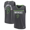 Nickeil Alexander Walker Minnesota Timberwolves Youth Fast Break Replica Player Jersey Statement Edition Eye - catching Black for Basketball Enthusiasts