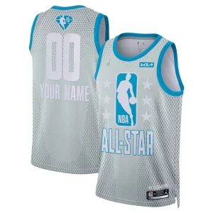 Nike 2022 NBA All Gorgeous Star Game Swingman Custom Jersey Gray Ideal for Collectors