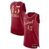 Nike Donovan Mitchell Cleveland Cavaliers Chic Authentic Jersey City Edition Wine Ideal for Collectors