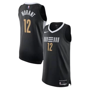 Nike Ja Morant Premium Memphis Grizzlies Authentic Jersey City Edition Black for Basketball Enthusiasts