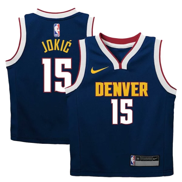 Nikola Jokic Denver Nuggets Nike Preschool Dri FIT Trendy Swingman Player Jersey Icon Edition Navy Perfect for Game Day