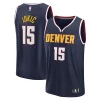 Nikola Jokic Denver Nuggets Stylish Youth Fast Break Replica Player Jersey Icon Edition Navy Must - Have for Jerseys Lovers