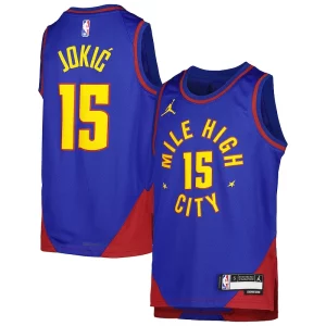 Nikola Jokic Denver Nuggets Unique Jordan Brand Youth Swingman Jersey Statement Edition Blue Ideal for Collectors