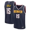 Nikola Jokic Gorgeous Denver Nuggets Fast Break Replica Player Jersey Icon Edition Navy Ideal for Collectors