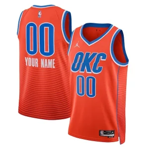 Oklahoma City Thunder Jordan Brand Unisex 2022/23 Swingman Custom Jersey Premium Statement Edition Orange Ideal for Collectors