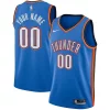 Oklahoma City Thunder Unique Nike Custom Swingman Jersey Icon Edition Blue Perfect for Game Day