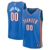 Oklahoma City Thunder Fast Break Custom Replica Jersey Icon Fabulous Edition Blue for Basketball Enthusiasts