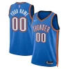 Oklahoma Unique City Thunder Nike Unisex Swingman Custom Jersey Blue Icon Edition for Basketball Enthusiasts