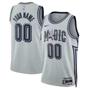 Orlando Magic Nike Unisex 2024/25 Custom Swingman Jersey City Unique Edition Silver Perfect for Game Day