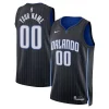 Orlando Magic Nike Unisex Elegant Swingman Custom Jersey Black Icon Edition Must - Have for Jerseys Lovers