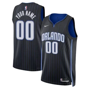 Orlando Magic Nike Unisex Elegant Swingman Custom Jersey Black Icon Edition Must - Have for Jerseys Lovers