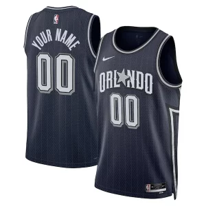 Orlando Magic Nike Unisex Trendy 2023/24 Custom Swingman Jersey Navy City Edition Great for Fans