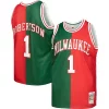 Oscar Robertson Milwaukee Bucks Hardwood Elegant Classics 1971/72 Split Swingman Jersey Green/Red Ideal for Collectors