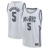 Paolo Banchero Orlando Fabulous Magic Youth 2024/25 Fast Break Player Jersey City Edition Silver Perfect for Game Day