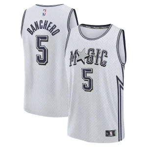 Paolo Banchero Orlando Fabulous Magic Youth 2024/25 Fast Break Player Jersey City Edition Silver Perfect for Game Day