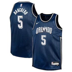 Paolo Banchero Orlando Magic Nike Youth Trendy Swingman Replica Jersey City Edition Navy Perfect for Game Day