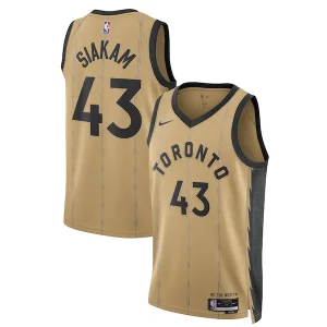 Pascal Siakam Toronto Raptors Nike Unisex 2023/24 Swingman Jersey Stylish Gold City Edition Perfect for Game Day